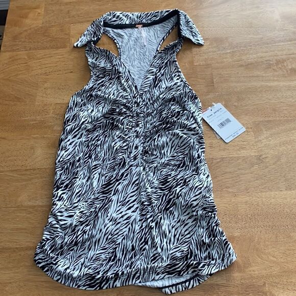 NWT Free People Coco Print Tank Top - Picture 1 of 6